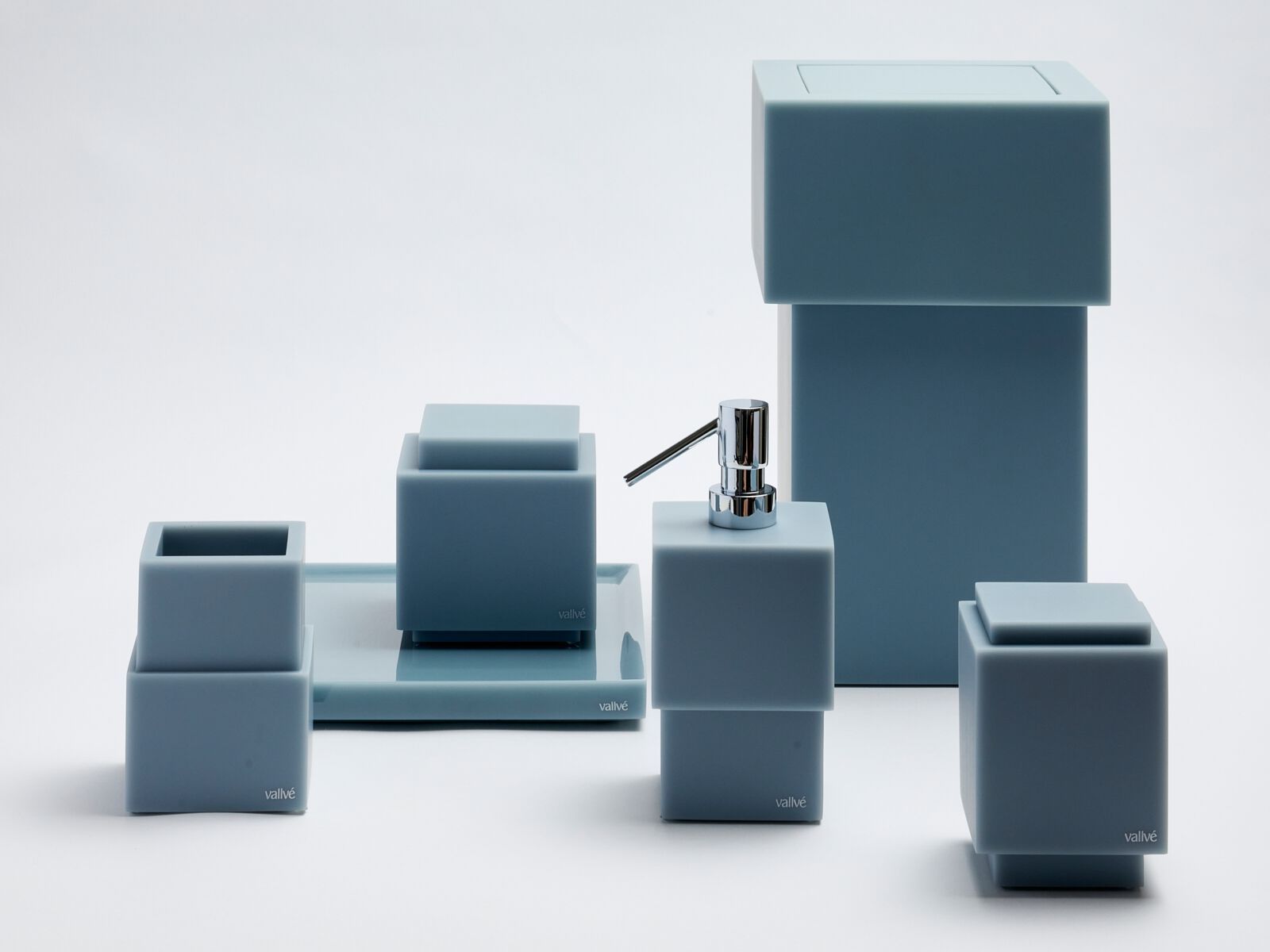 Держатель для хлопковых палочек из смолы с крышкой Vallvé METRO ARCH-00091522 - Вид №2