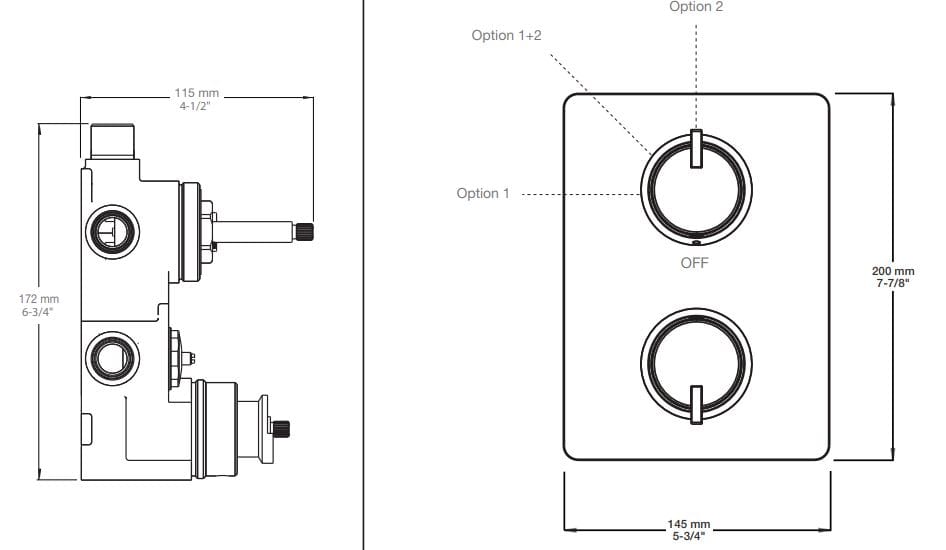 Термостатический набор для душа с душем BARIL PRO-4202-51 ARCH-00130499 - Вид №2