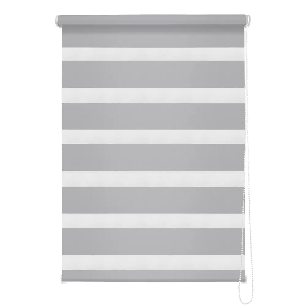 Штора рулонная день-ночь Madrid 80x160 см серая MIAMOZA Коллекция 2024г STLM-2079843