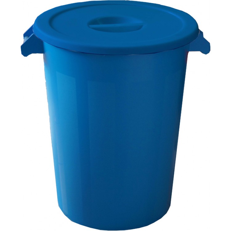 231200 DENOX Бак пластиковый синий с крышкой с ручками 100 л. Синий 