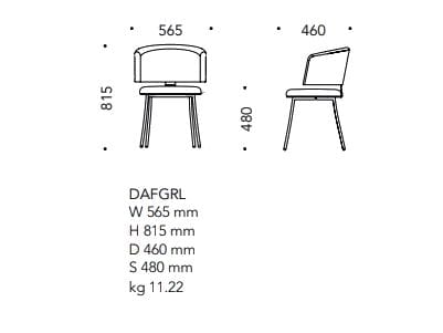 Мягкий стул из ткани Mobboli Daily ARCH-00094229 - Вид №8