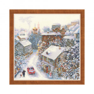 1678 Набор для вышивания Снежная зима 30 х 30 см RIOLIS Сотвори Сама