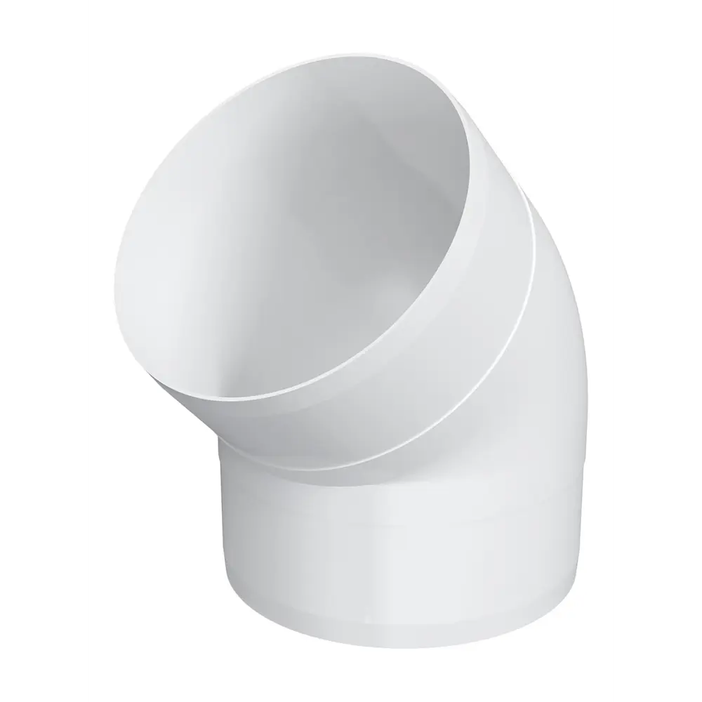 Колено круглое Fonet D100 мм 45 градусов пластик STLM-2071465 - Вид №1