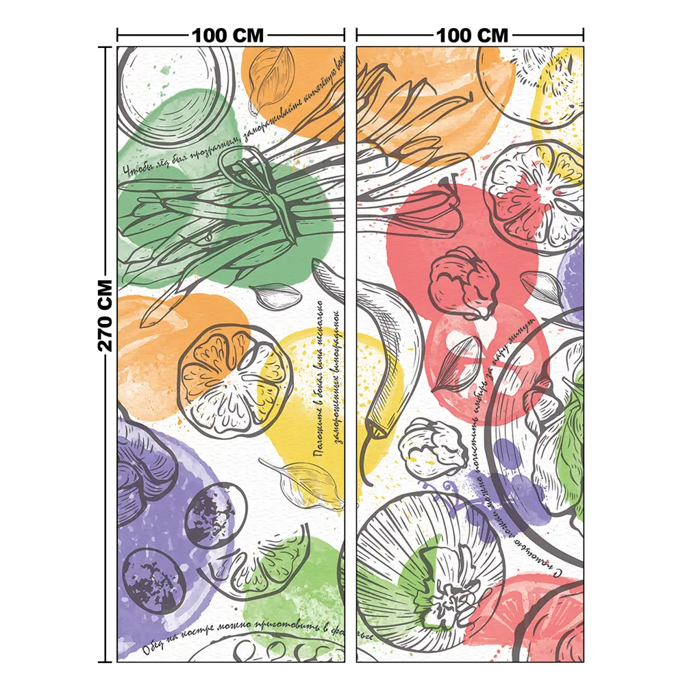 Фотообои Кухонные заметки флизелиновые 200x270 см L13-497 FBRUSH 3D FLIZART STLM-2067186 - Вид №4