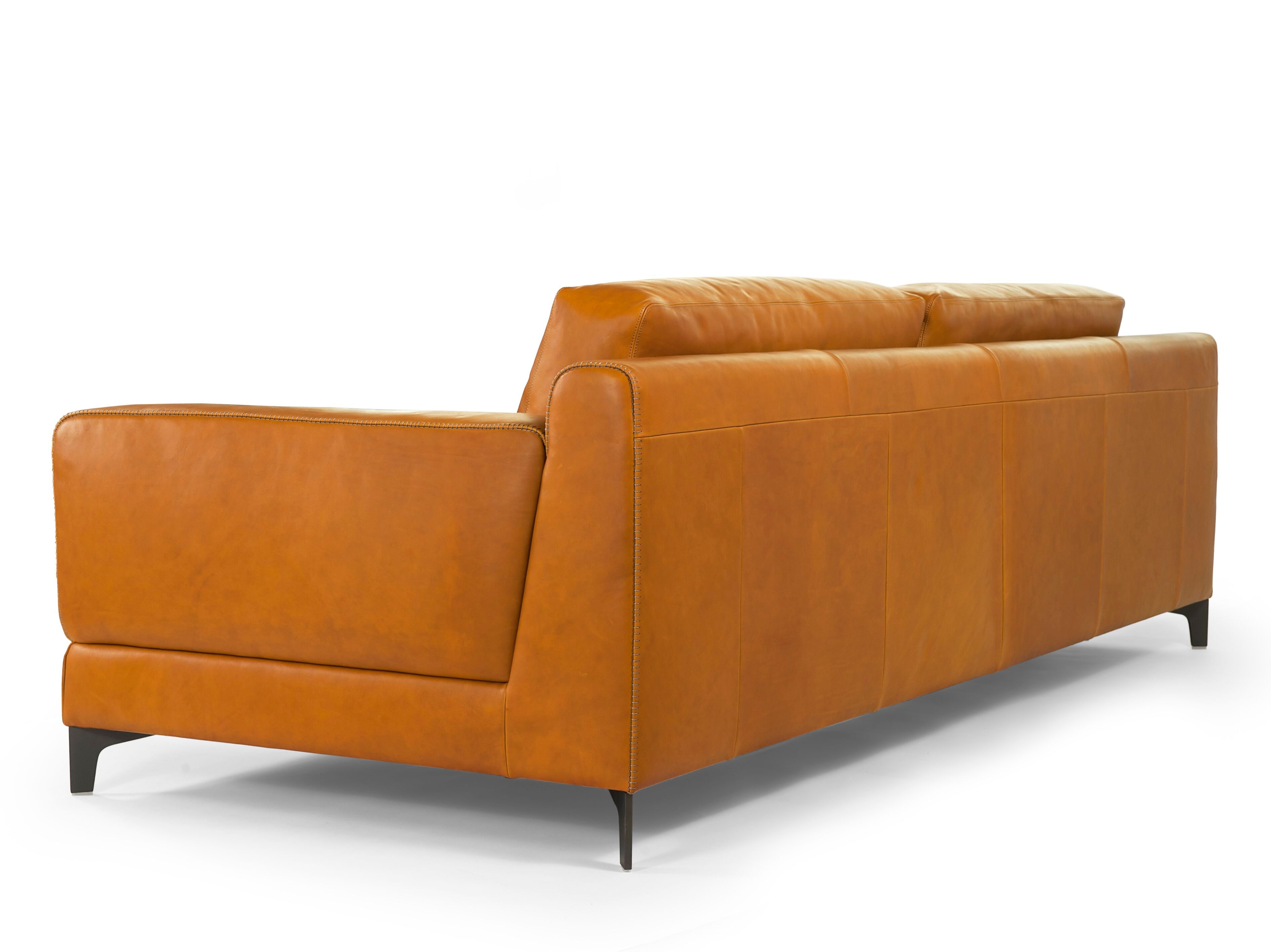 3-местный кожаный диван Borzalino Бен ARCH-00024119 - Вид №2