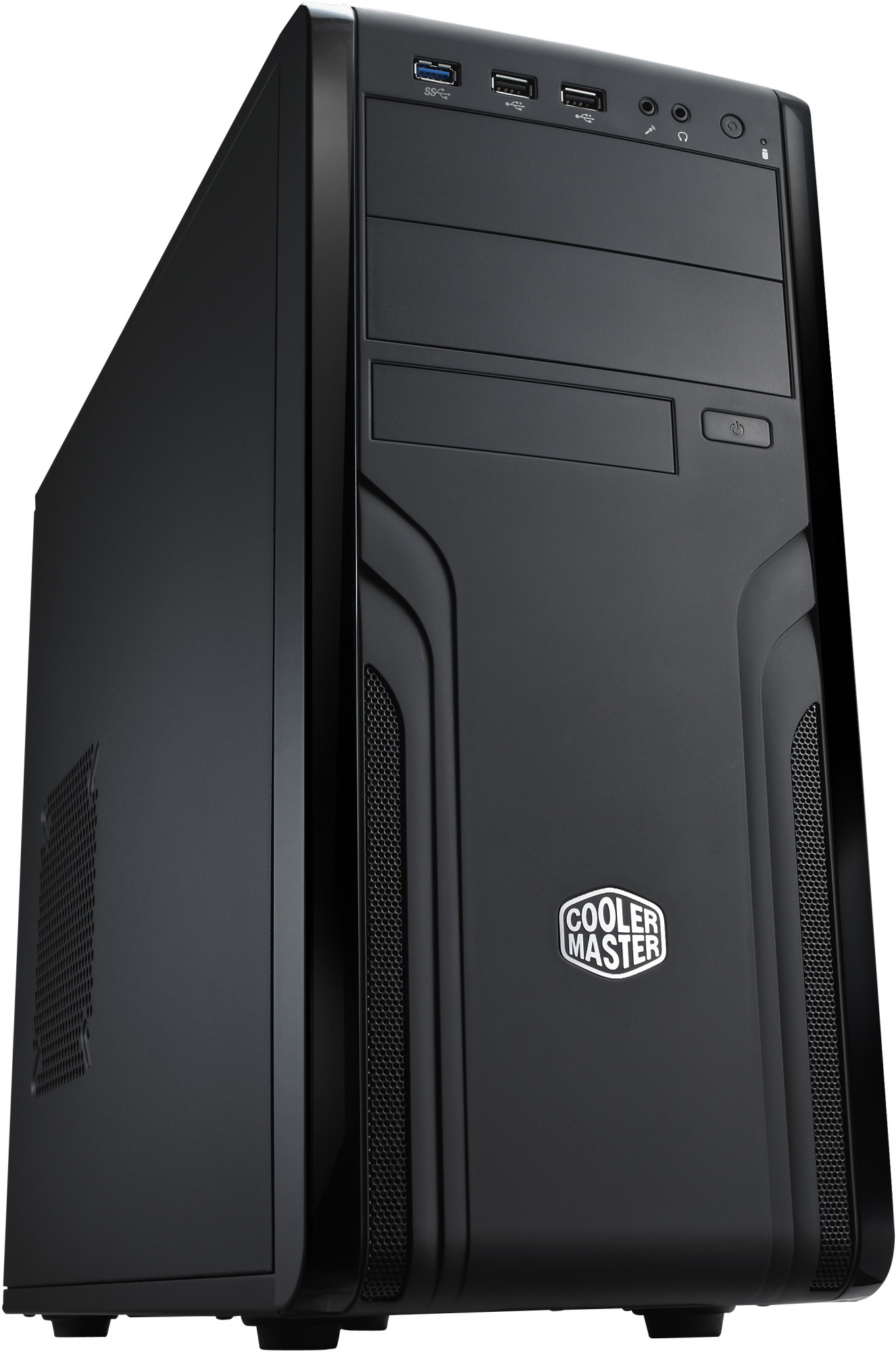 FOR-500-KKN1 case cm force, mid tower, usb 3.0 x 1, usb 2.0 x 2, 1xfan, black, atx, w/o psu Cooler Master Cooler Master CM Force Santreyd 