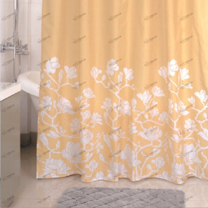 940P180M11 Milardo Beige Silhouette Штора для ванной комнаты  Beige Silhouette Россия 