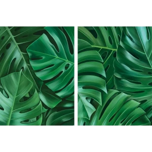 Картина модульная Монстера 45x60 см 2 шт.