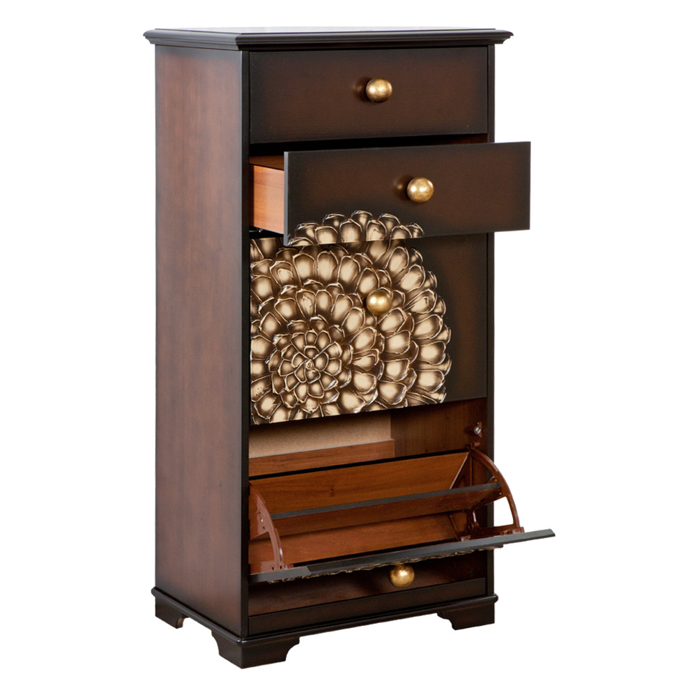 11557 Тумба для обуви Heri 4 Каштан BOGACHO 4627155818340 - Вид №2