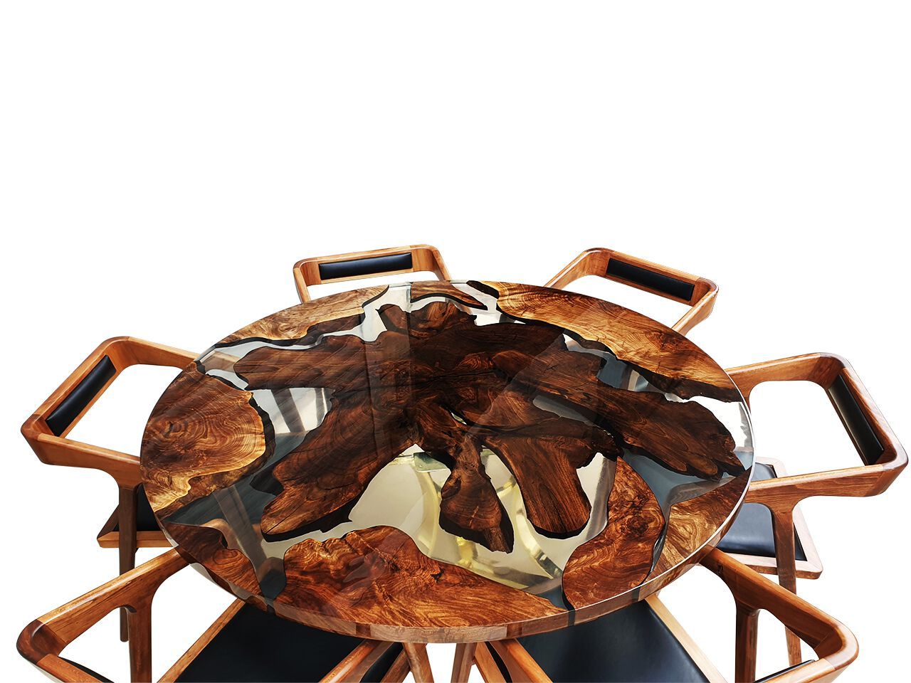 Обеденный набор из дерева и смолы Legnor LEG2408792 ARCH-00004553 - Вид №1