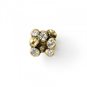 LE4001 PullCast Ручка ящика FEU Позолота и кристаллы Сваровски