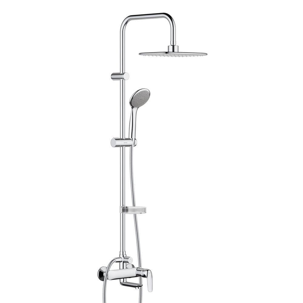 974230000 душ система cо смесителем и изливом: верх. душ 260*190 ручн. душ d 100 мм 1 Damixa Palace Evo 