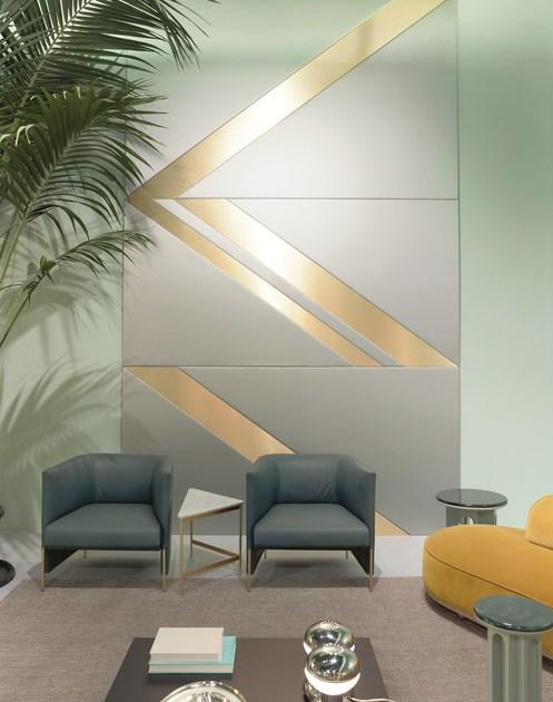 arflex Мягкое кожаное кресло с подлокотниками Algon sun-id-1350647 - Вид №1