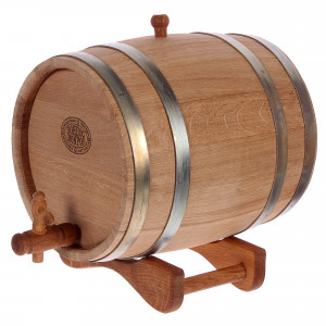 81980530 Бочка дубовая 10 л, на подставке с краном