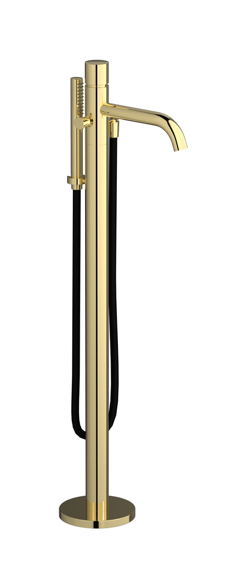 Напольный смесиель для ванны с встроенным душем. WE ARE IB rr399ii Pale Gold Brera