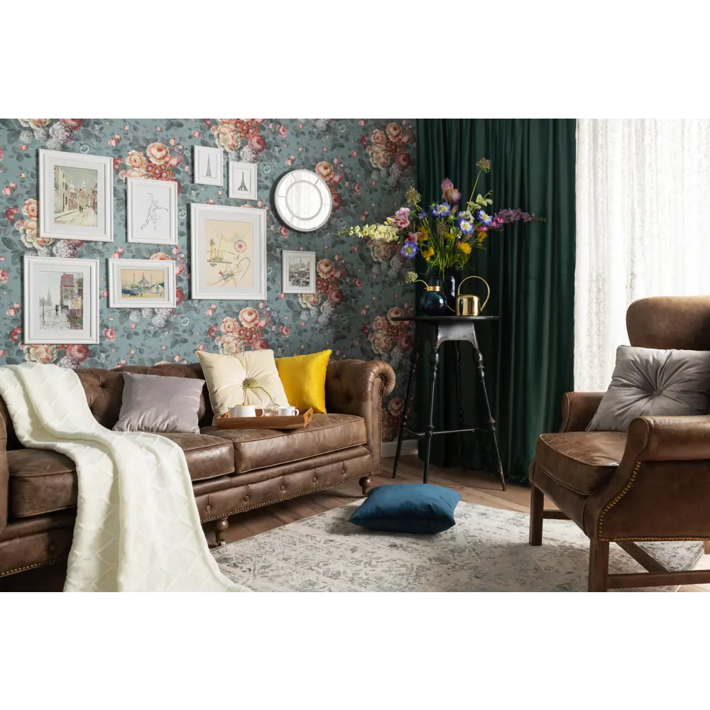 Тюль на ленте «Ариэль» 250х260 см полиэстер цветы цвет экрю AMORE MIO STLM-2132832 - Вид №9