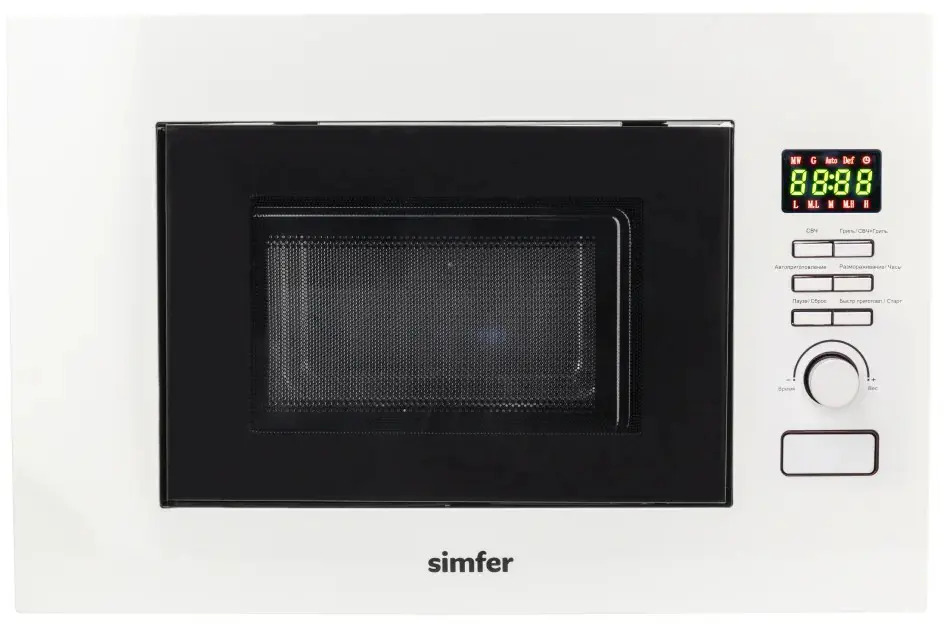 91765862 Встраиваемая микроволновая печь Simfer MD2711 22 л 59.5x38.8x31.5 см цвет белый STLM-0862523