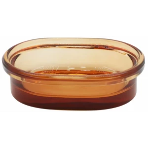 Мыльница Raindrops «Янтарь» стекло цвет янтарный