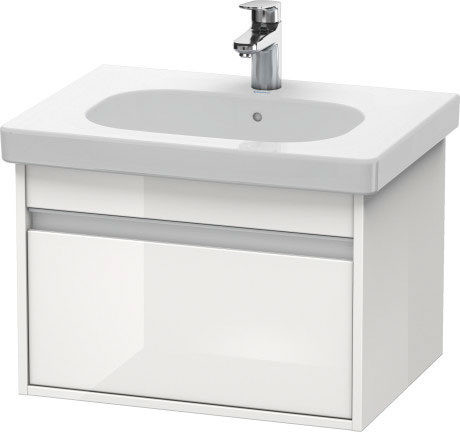 KT667003131 Тумбочка подвесная Ketho #KT6670 600 x 455 мм Сосна серебристая, декор Duravit - Вид №2