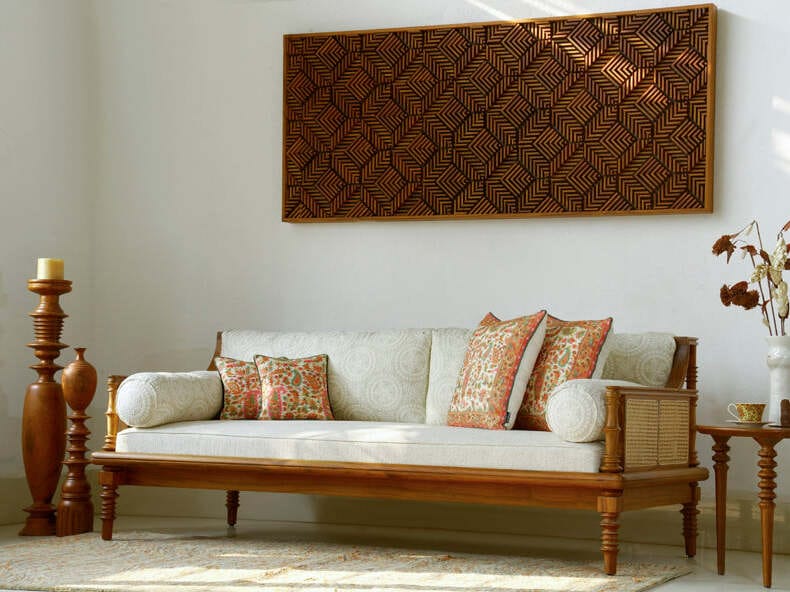 Спальная кровать из тикового дерева Alankaram Megah ARCH-00108170 - Вид №3