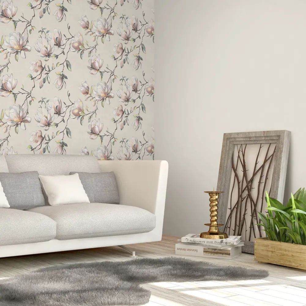 Обои флизелиновые Victoria Stenova Magnolia розовые 1.06 м VS585108 STLM-2101284 - Вид №5