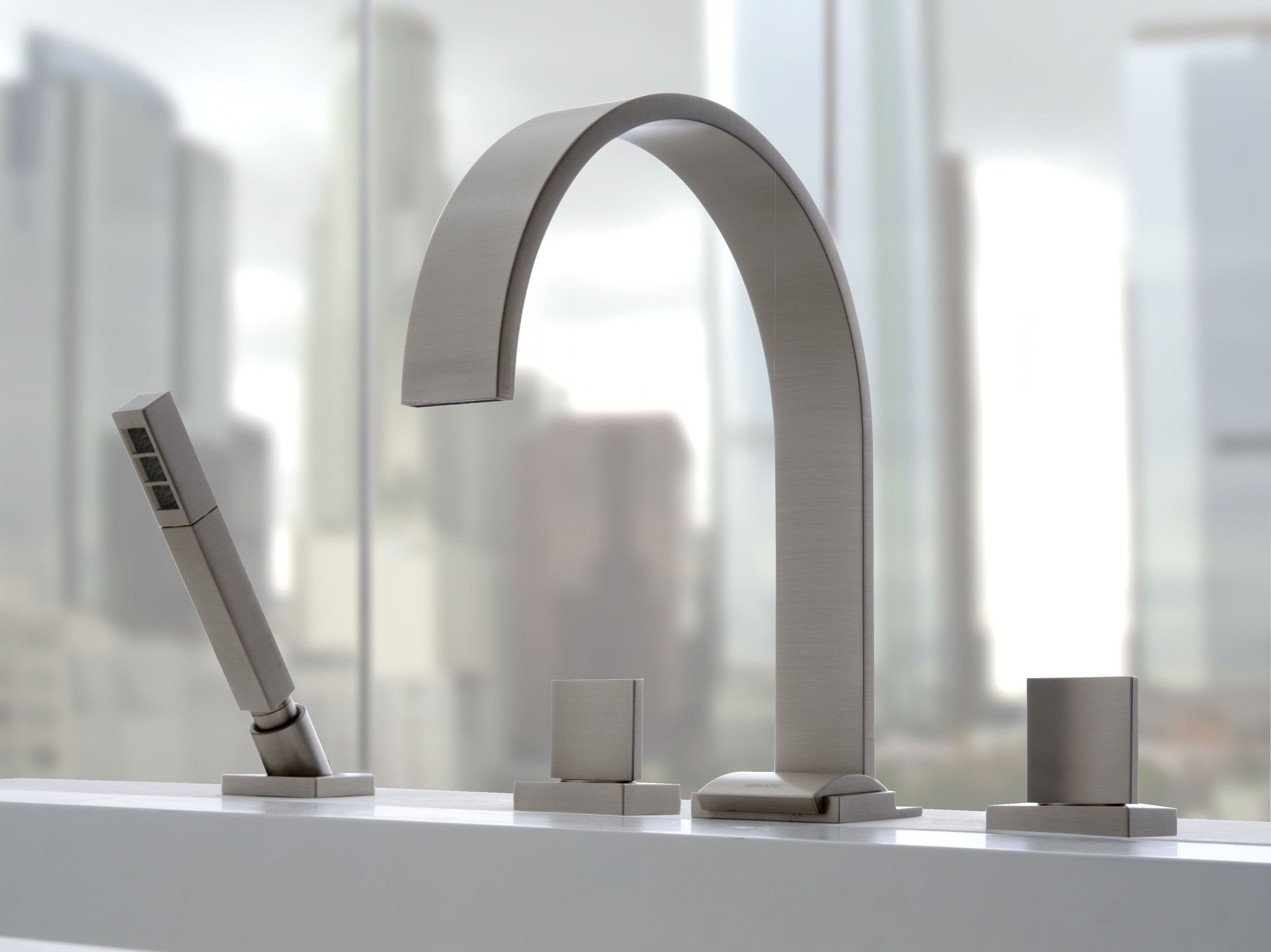 Набор для ванны с 4 отверстиями и ручным душем Graff Sade ARCH-00114010 - Вид №1