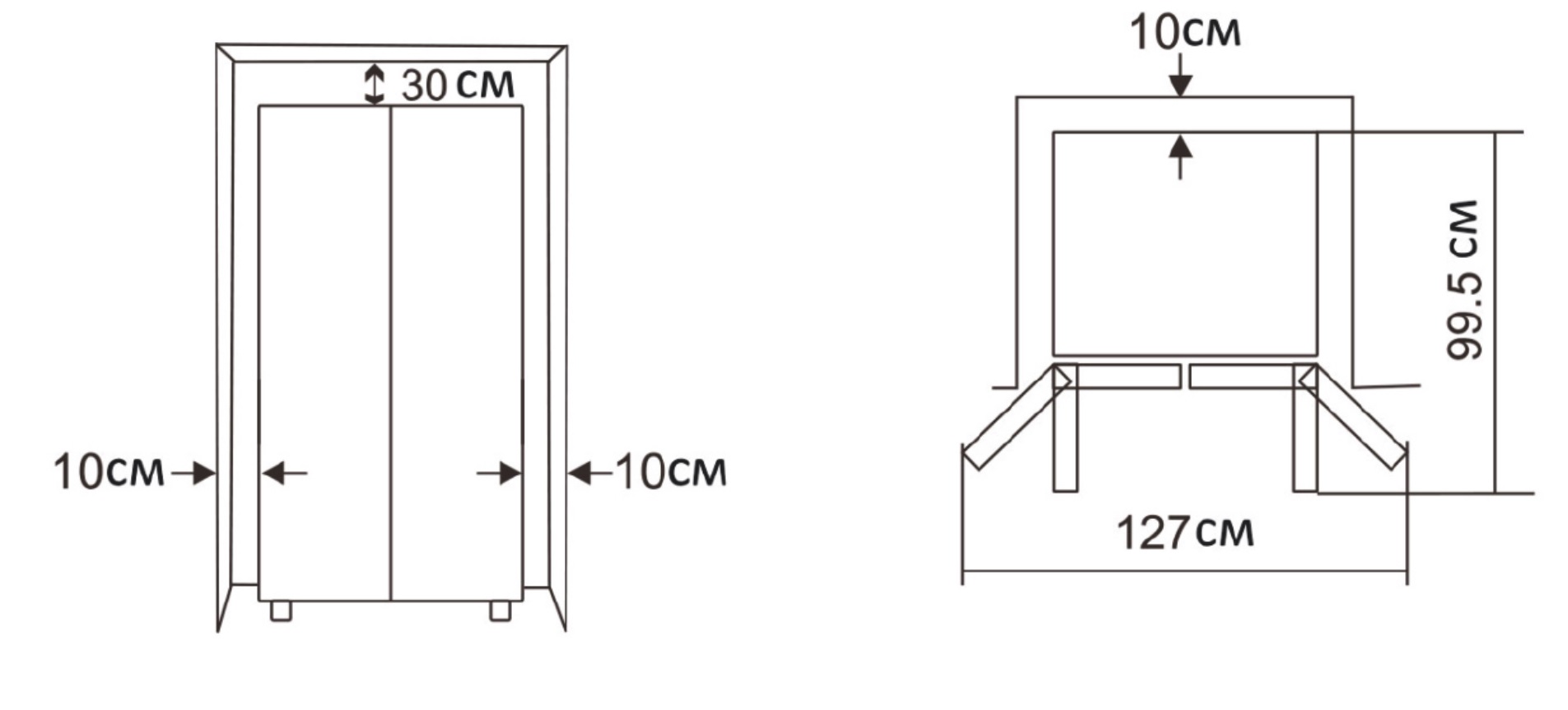 8194003 Холодильник Side by Side   GiNZZU NFK-420 SbS серебристый STDN-0066271 - Вид №11