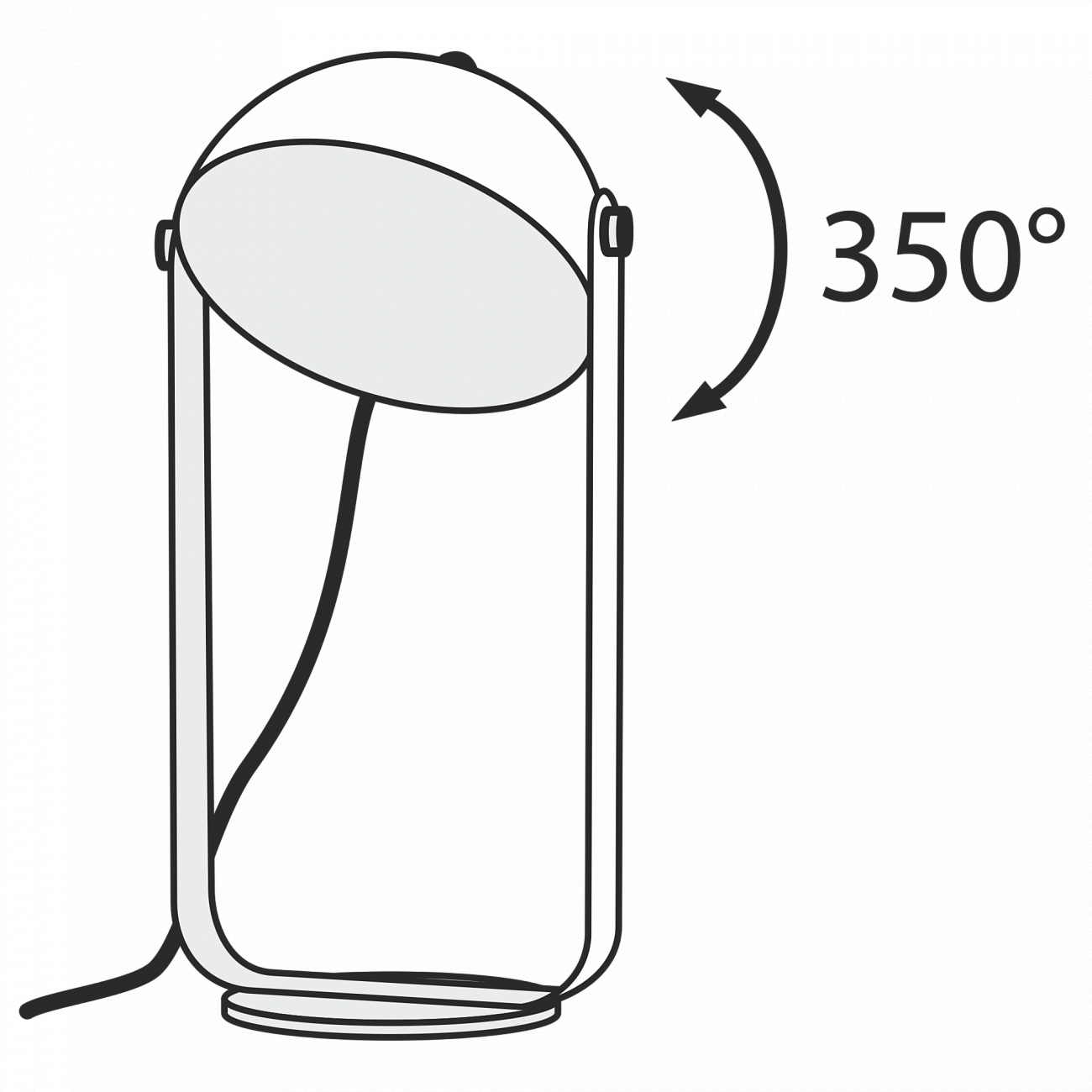 Черная настольная лампа светодиодная Hygge MOD047TL-L5B3K TECHNICAL TECHNICAL 00-3957279 Черный  - Вид №2