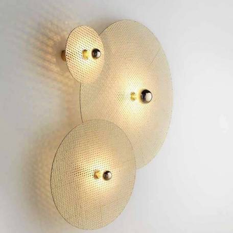 092038 Бра A1053/15 см золотой металл + 1125/90 см натуральный ротанг Aromas del Campo Tan Tan 