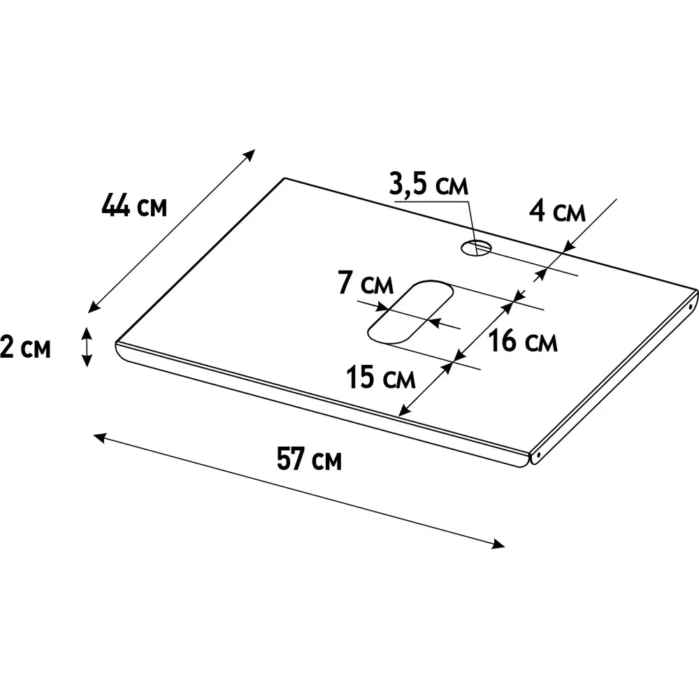 Santreyd Полка Ferro для раковины 60 см в матовом белом исполнении 82634409 STLM-0032387 - Вид №7