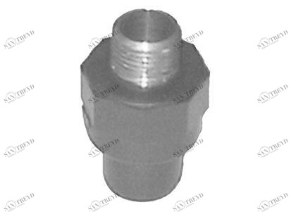 SANIT 121403030032 Переход совместного ниппель, PVC-U на латуни, наружная резьба 