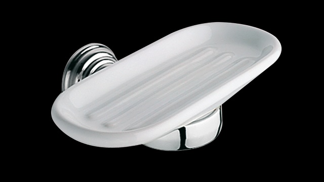 CA132 Мыльница в ванную, двойная, подвесная, керамическая bagno&associati CANOVA Bagno & Associati