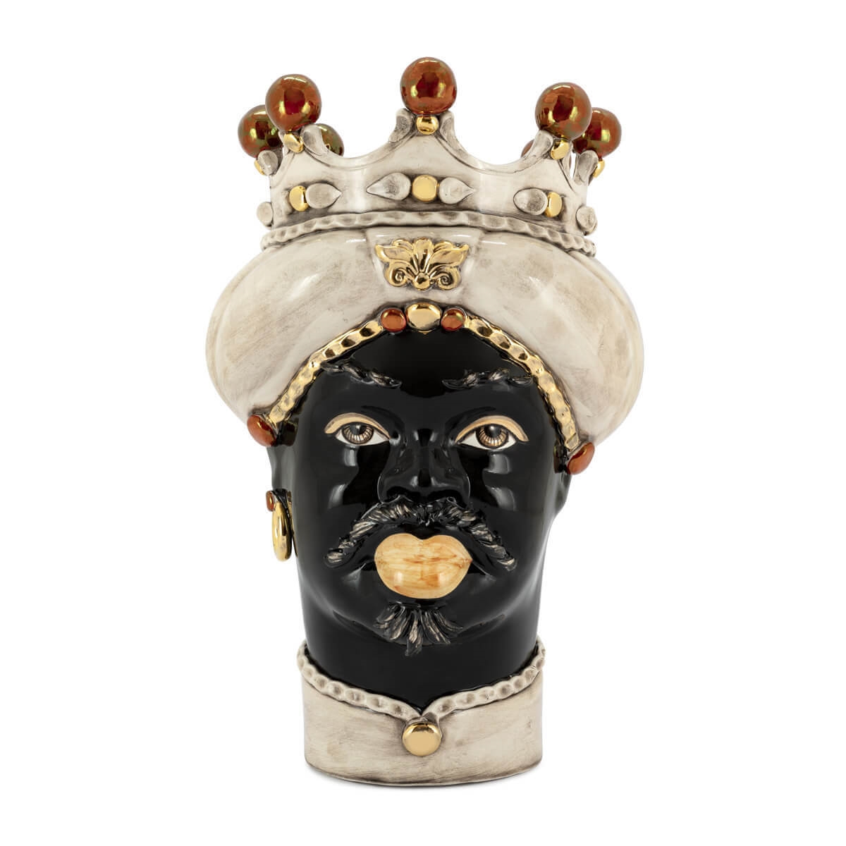 201075-LU ABHIKA ВАЗА MORO MAN MED. СС GOLD FINISH 