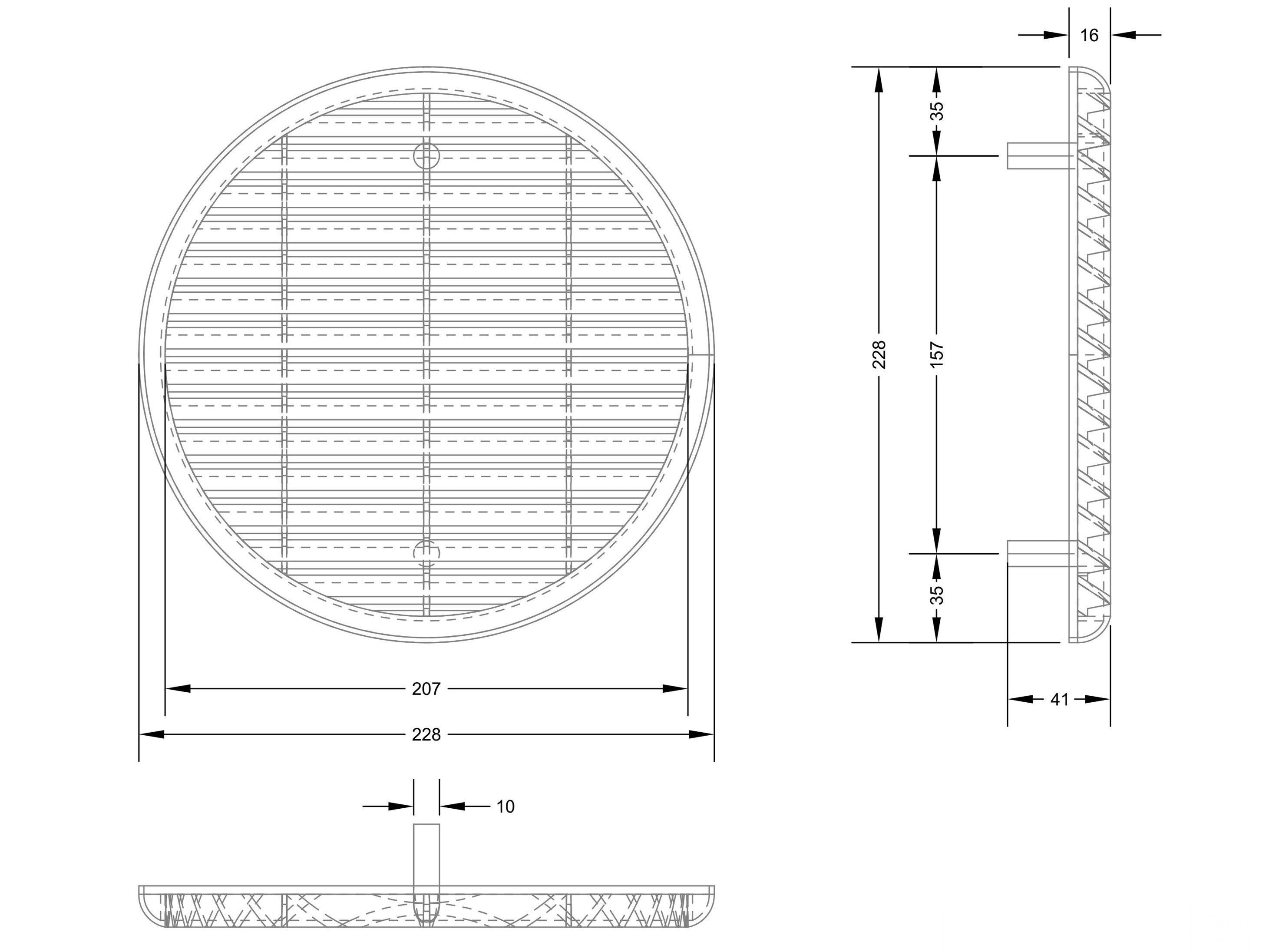 Универсальная круглая решетка First Corporation вентиляция ARCH-00035230 - Вид №6
