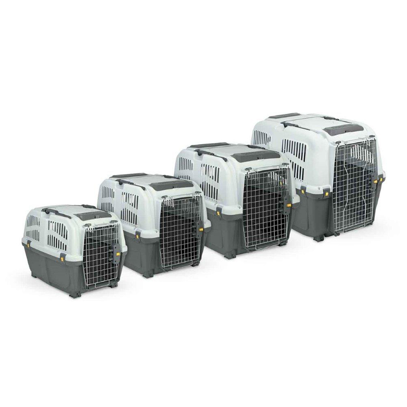 Т0043632 Переноска для животных SKUDO 4 68х48х51h см с металлической дверцей с замком серая MPS 