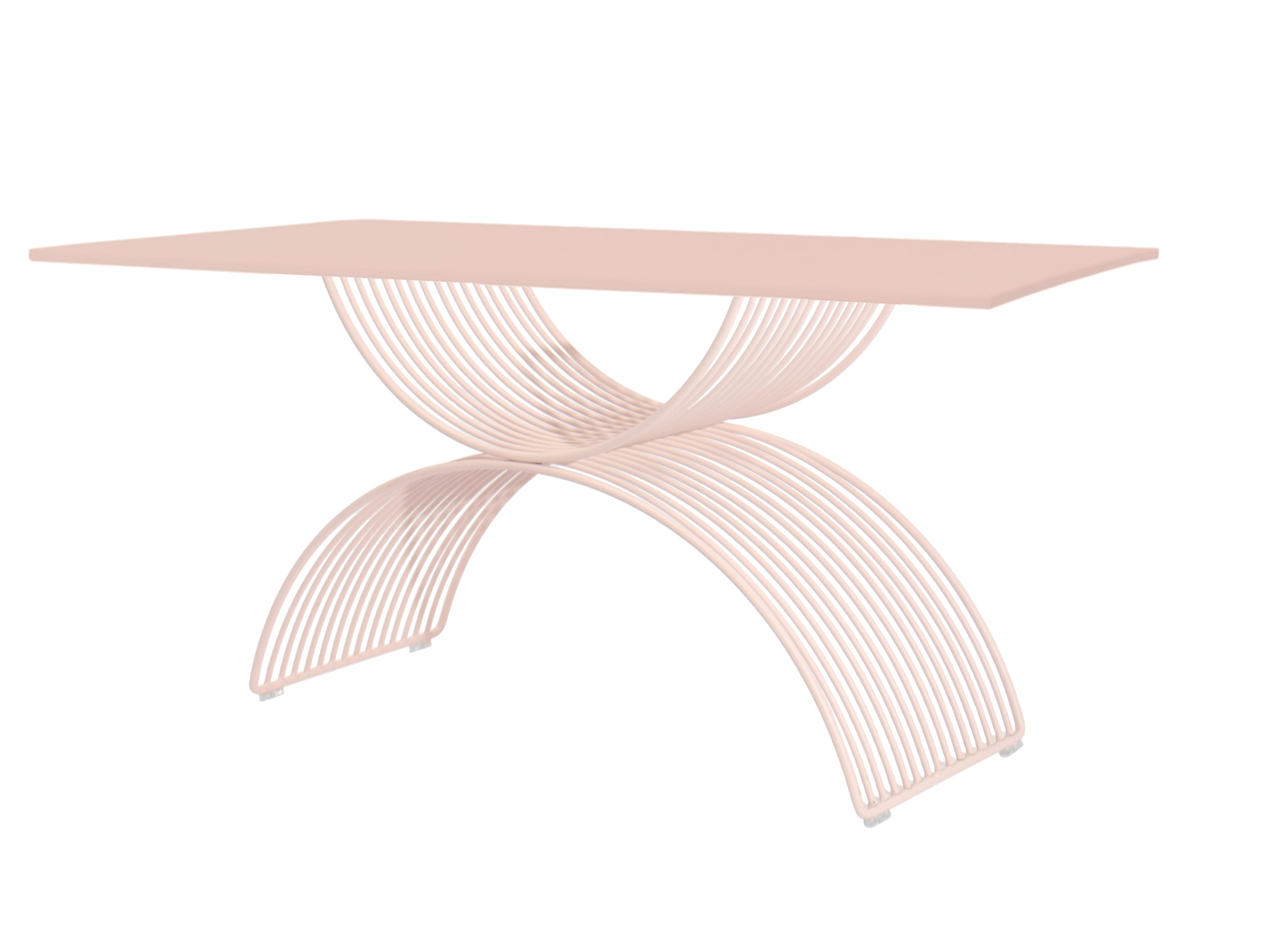 Прямоугольный садовый стол из оцинкованной стали iSimar Romana ARCH-00032635 - Вид №1