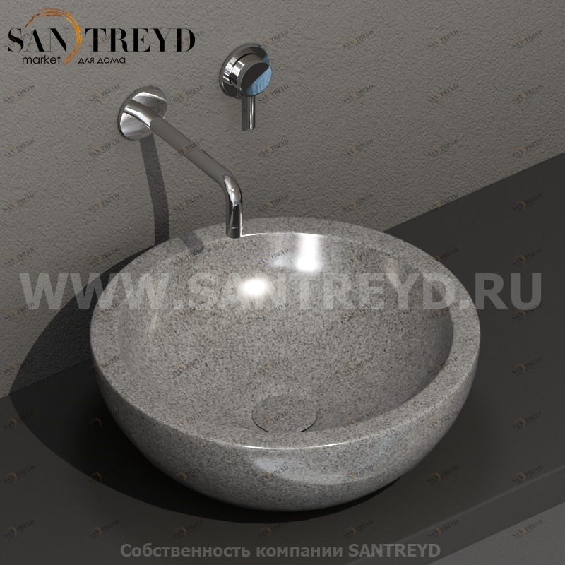 SC042PG Накладная раковина на столешницу  круглая Ceramica Globo 