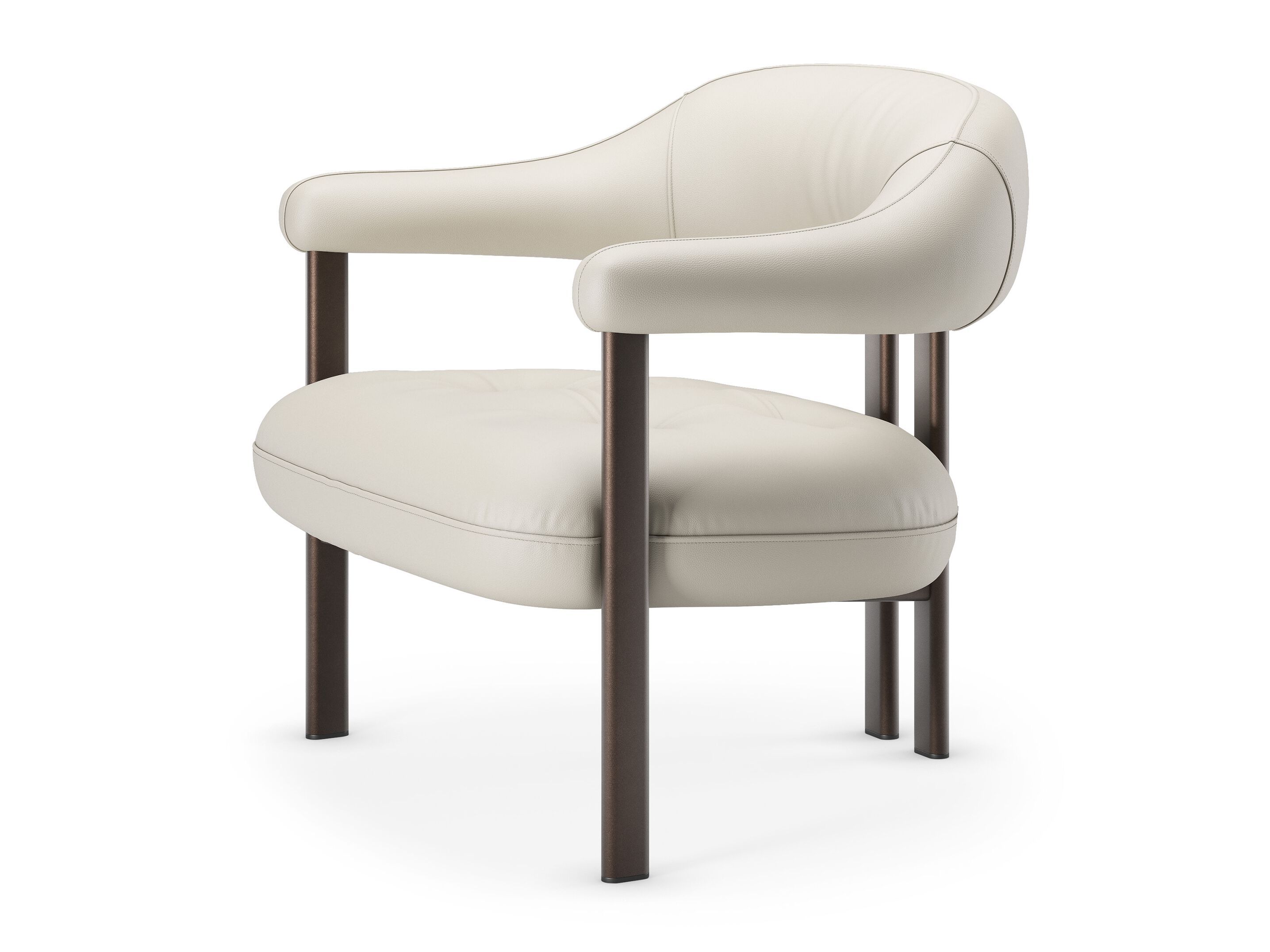 Кожаное кресло с подлокотниками Cattelan italia Грета ARCH-00045670