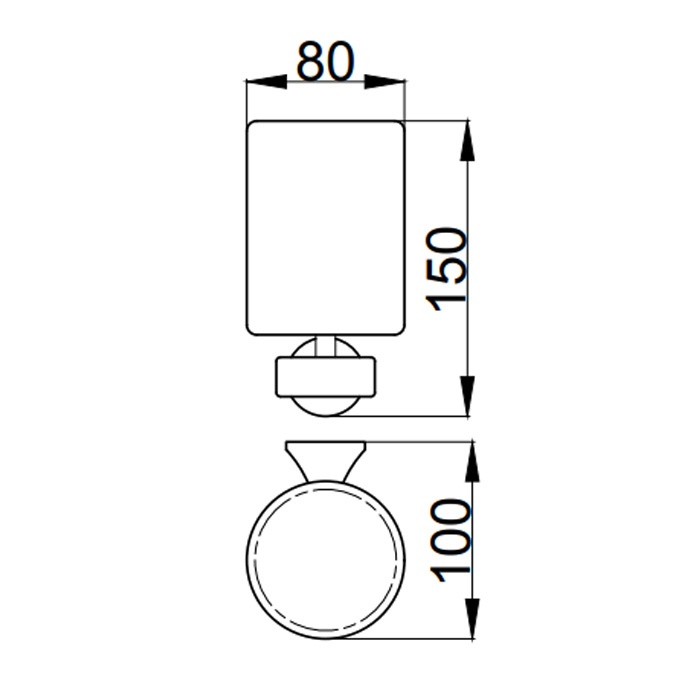 OA500301015 Стакан для зубных щеток Webert Opera - Вид №1