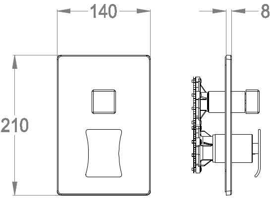 Fir Italia Смеситель для душа с переключателем Déco 87 8750178 - Вид №1