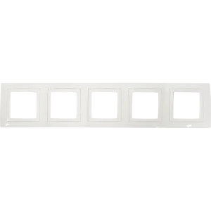 Рамка для розеток и выключателей Systeme Electric Unica 5 постов, цвет белый 12515060 STLM-2211363