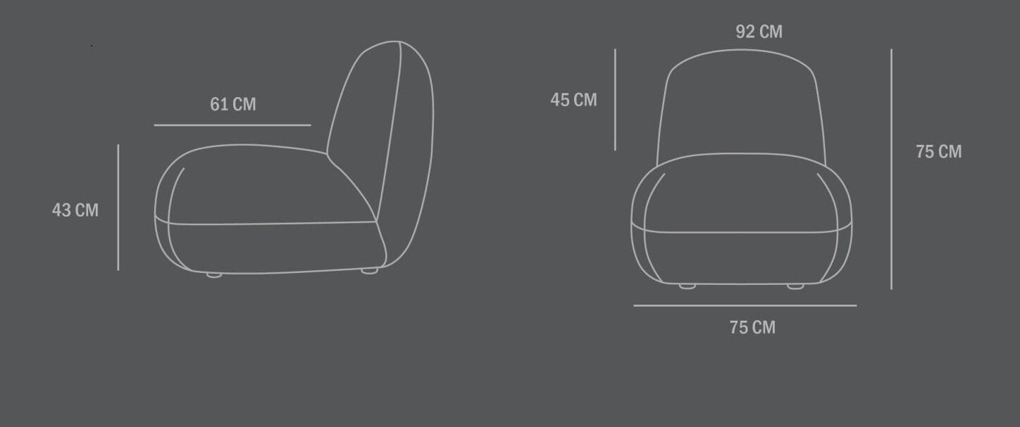 Тканевое кресло 101 Copenhagen Toe ARCH-00022428 - Вид №9