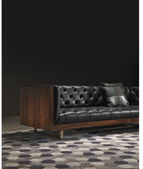 Gianfranco Ferré Home Стеганый 3-местный кожаный диван sun-id-1439805 - Вид №2