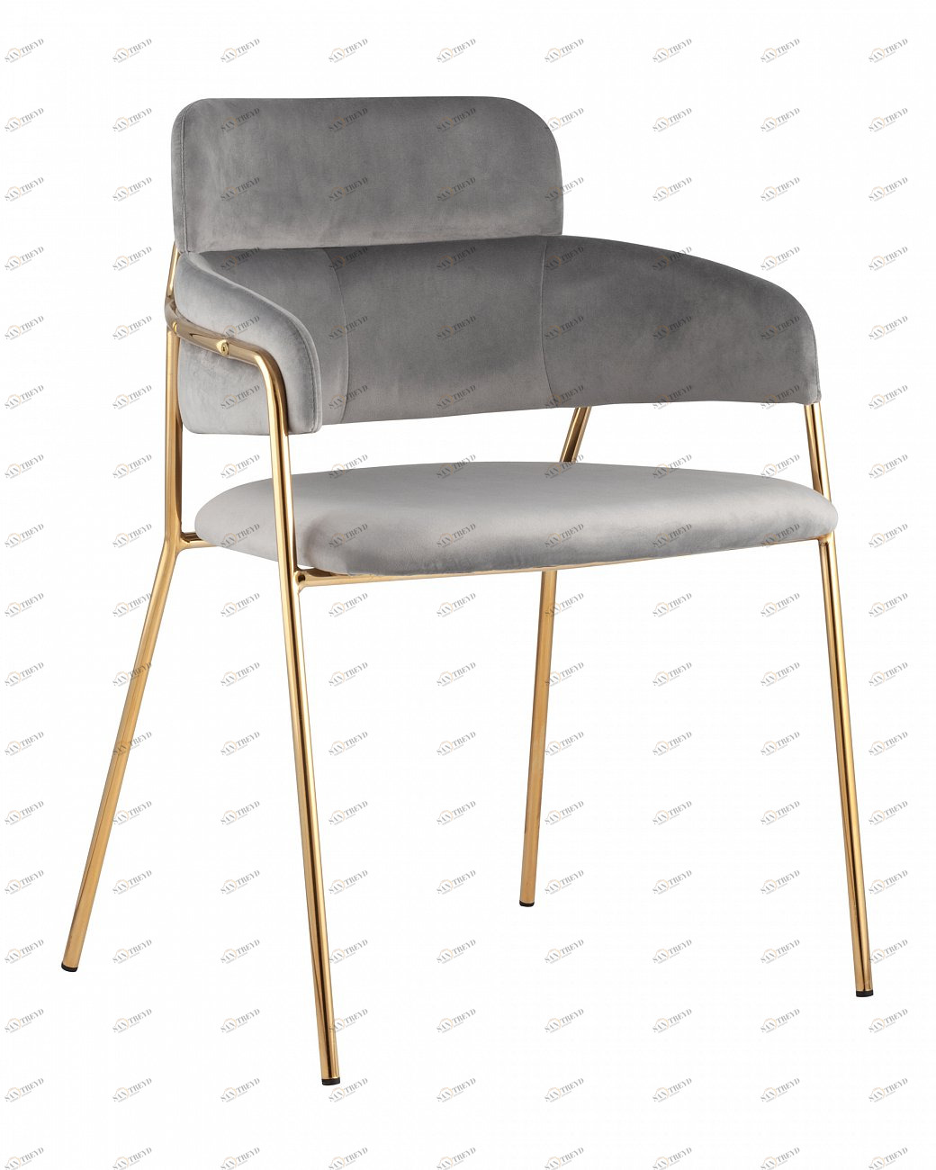 Стул со спинкой серый "Полин" STOOL GROUP ДИЗАЙНЕРСКИЕ, ИНТЕРЬЕРНЫЕ 00-3946263 Серый 