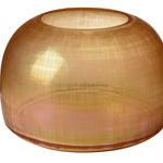 GWPP0046 Ваза из янтарного стекла в клетку ijlbrown  - Вид №2