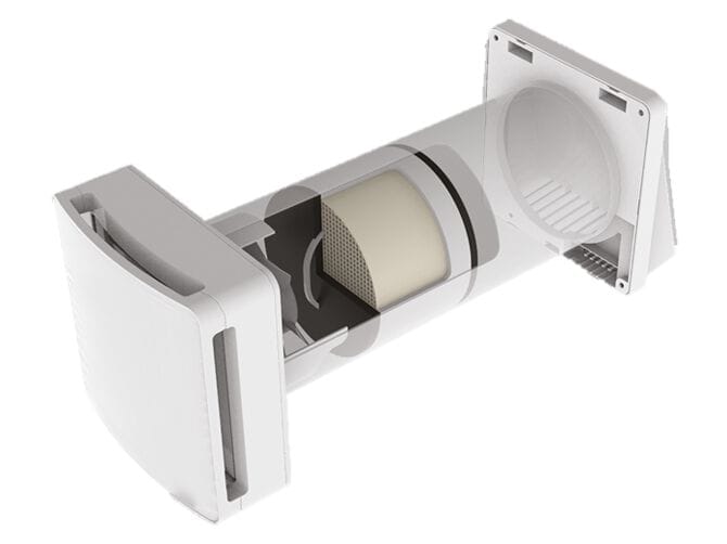 Блок механической вентиляции точечного типа с переменным потоком с керамическим рекуператором Cappellotto жилая вентиляционная установка рекуперация тепла ARCH-00124823 - Вид №1