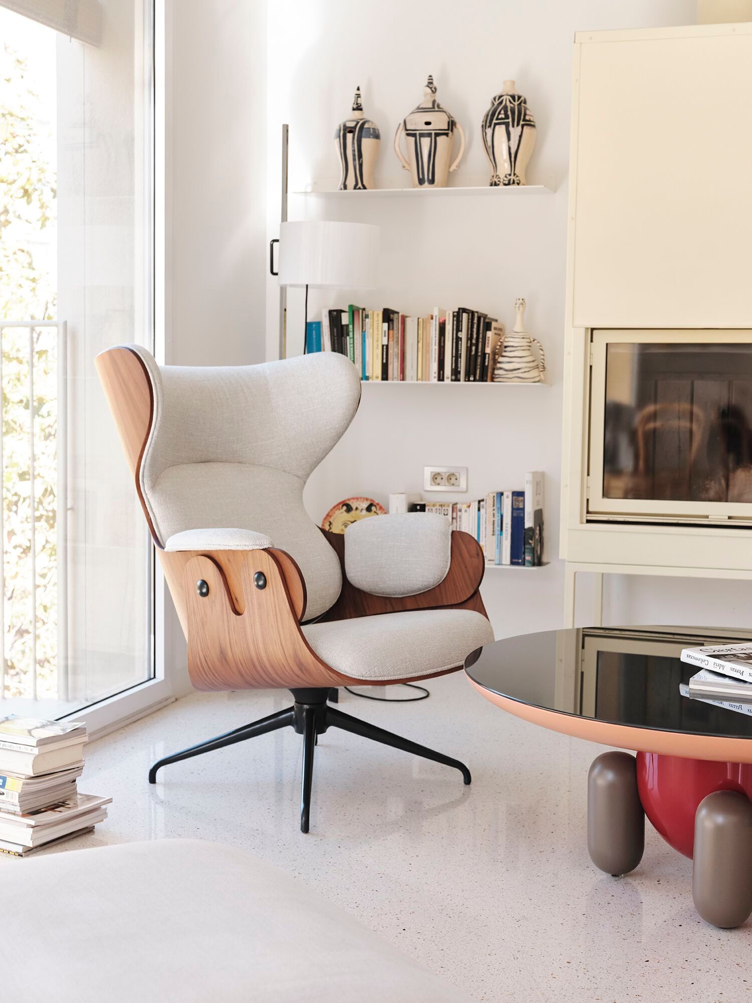 Тканевое кресло с высокой спинкой BD Barcelona LOUNGER ARCH-00090470 - Вид №15