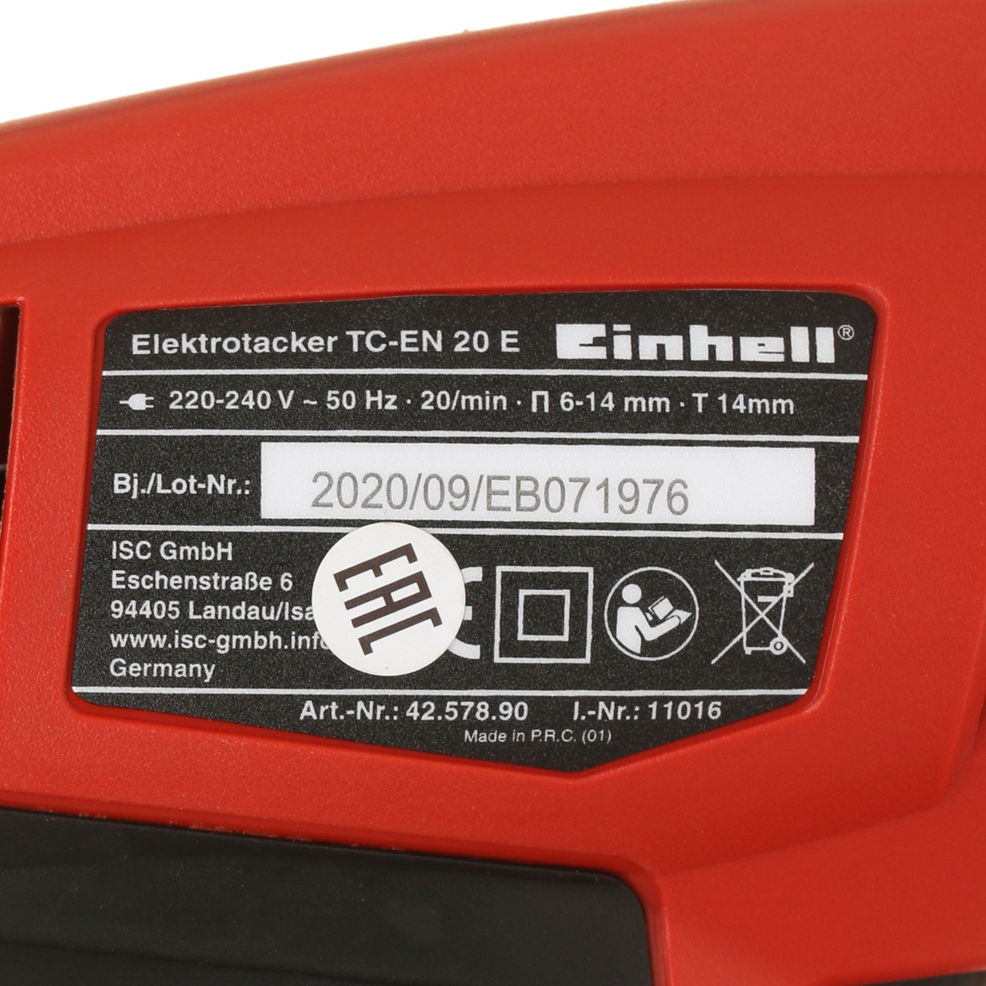 Степлер электрический Einhell TC-EN 20 E 5322658 STDN-0140750 - Вид №2
