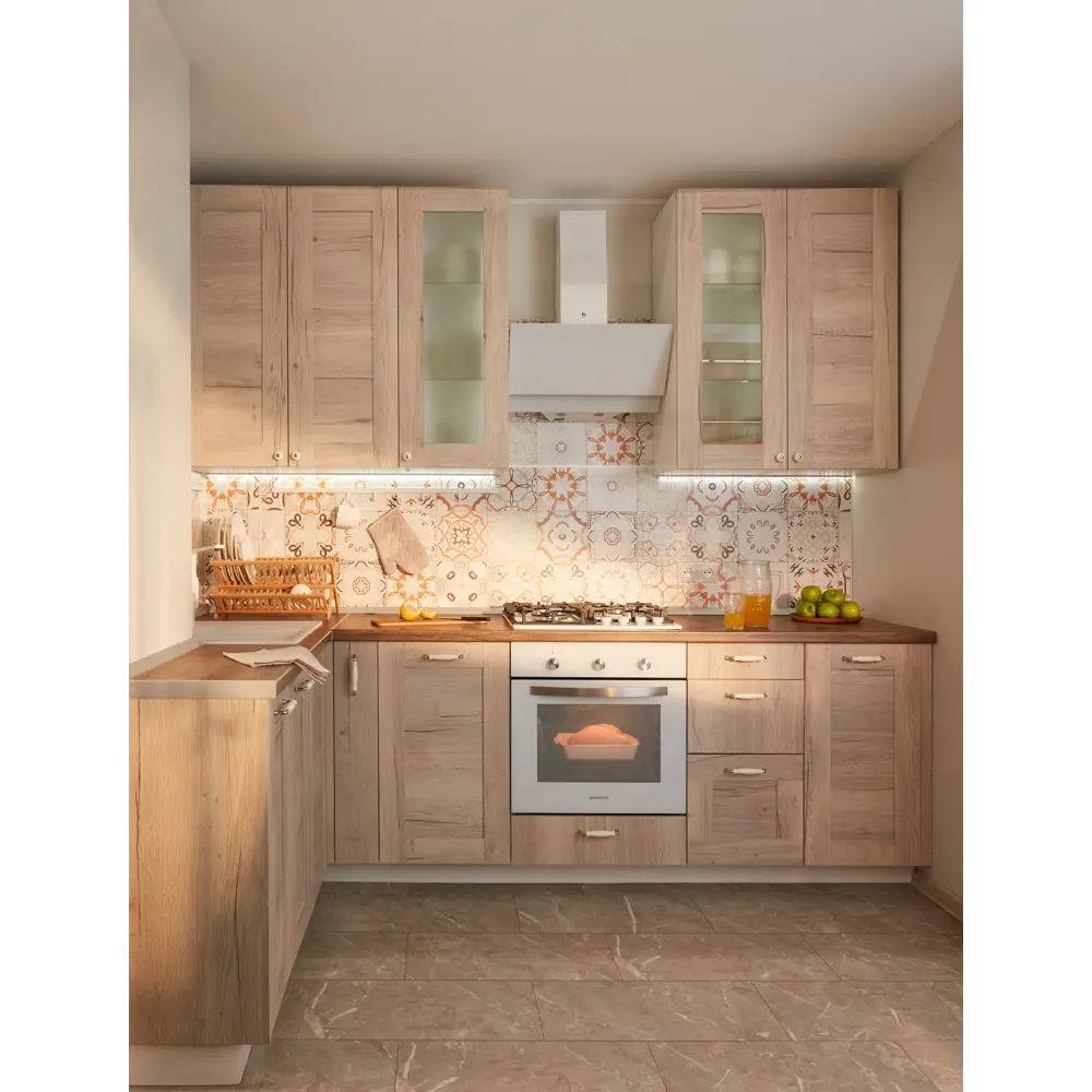 Фасад для кухонного ящика Delinia ID Касли 39.7x12.5 см в цвете светлое дерево 86880980 STLM-0879568 - Вид №6