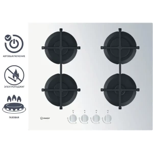 Варочная панель газовая Indesit ING 61T/WH 4 конфорки 58x51 см цвет белый 83418575 STLM-2069556